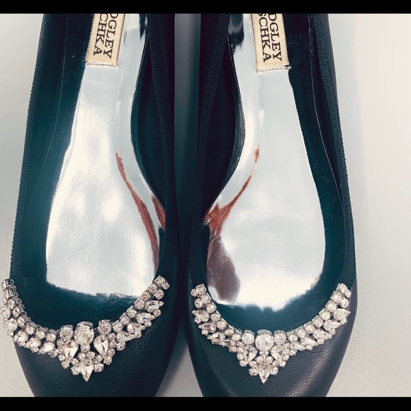Badgley Mischka Crystal Ballet Flats - Picture 5 of 11